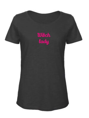 Witch Lady roze tekst